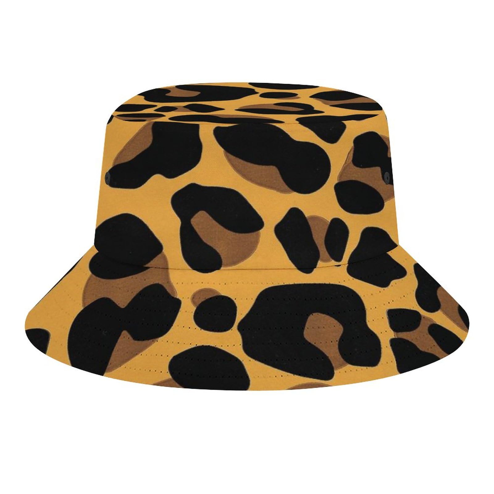 Amazon.co.jp: バケットハット ヒョウ柄 アニマル柄 (帽子 漁師